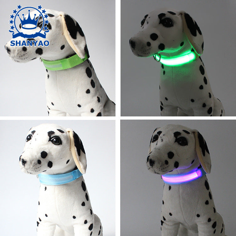 USB luminous dog collar