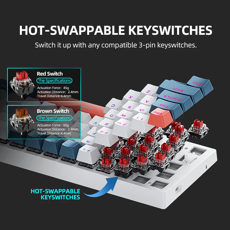 Machenike K500-B61 Mini Mechanical Keybaord